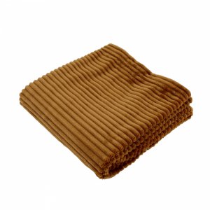 Couverture boudoir 75x100 cm caramel Domiva