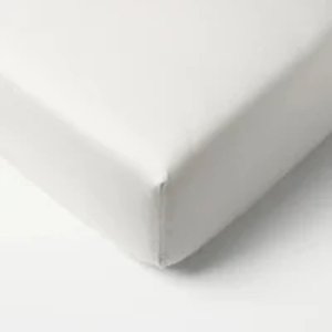 Drap housse blanc jersey pour lit cododo 50x83cm Domiva
