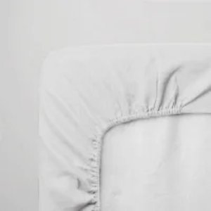 Drap housse blanc jersey pour lit cododo 50x83cm Domiva