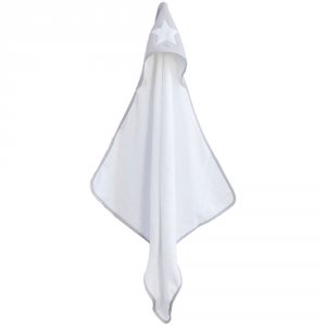 Cape de bain 75x75 cm avec gant perle étoile Domiva