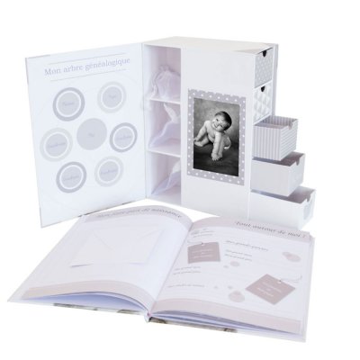 Boîte à trésors avec livre de naissance my little bear