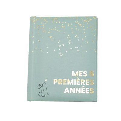 Livre de naissance mes 5 premières années sauge gold