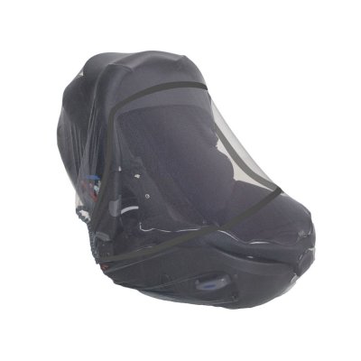 Moustiquaire universelle siège auto, nacelle et poussette gris