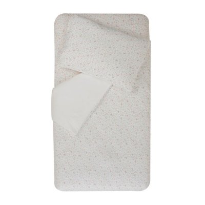 Parure housse de couette + taie d'oreiller 100x140cm / 40x60 cm lilas