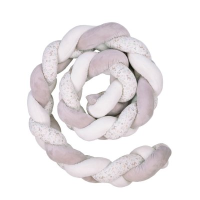 Tour de parc tressé lilas