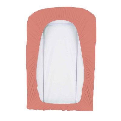 Housse de matelas à langer terracota