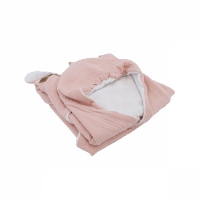 Cape de bain 75x75 cm vieux rose