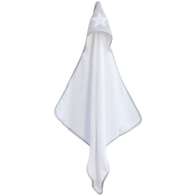 Cape de bain 75x75 cm avec gant perle étoile