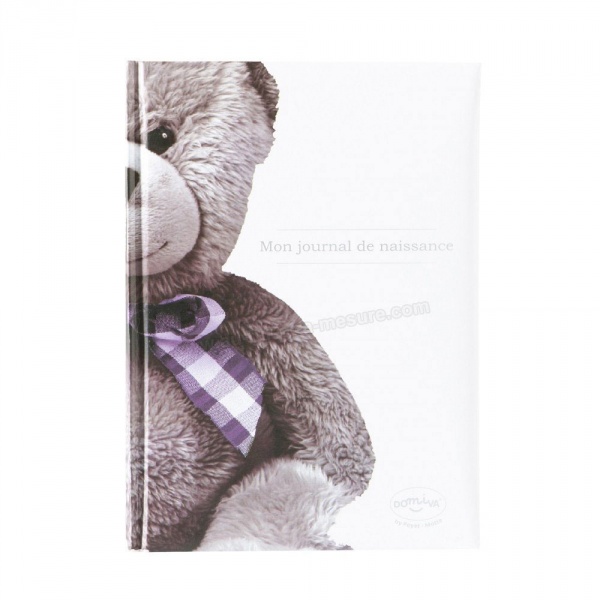 Livre de naissance ourson blanc Domiva