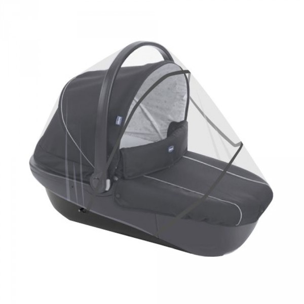 Moustiquaire universelle siège auto, nacelle et poussette gris Domiva