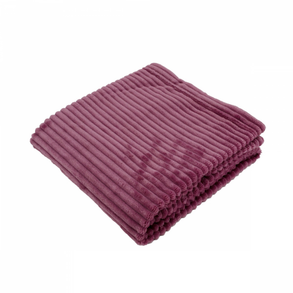 Couverture boudoir 75x100 cm framboise Domiva