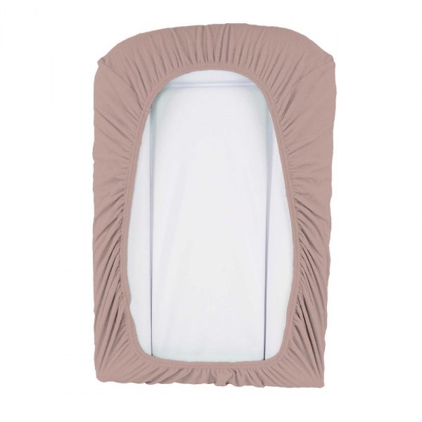Housse de matelas à langer taupe Domiva