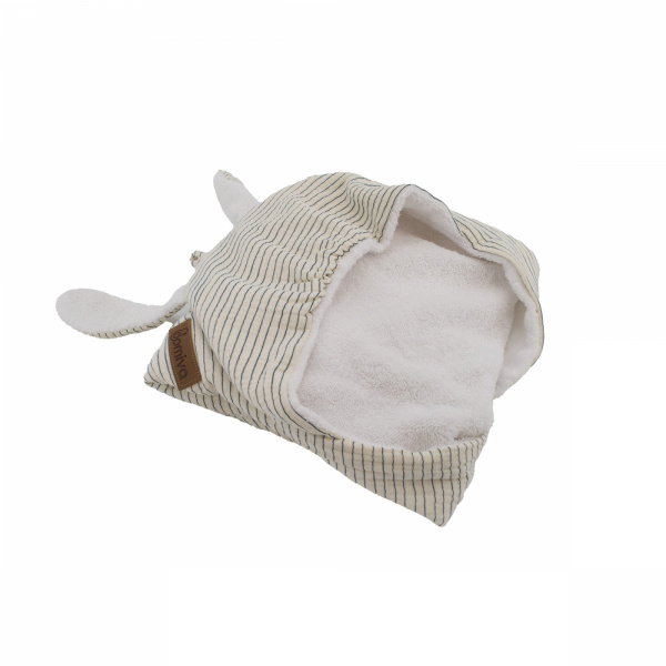 Cape de bain 75x75 cm rayures Domiva