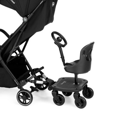 Siège pour planche universelle avec 4 roues noir