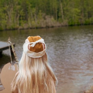 Casquette anti-uv ourson - rose et brun 2/6 ans Ki et la