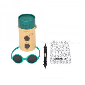 Lunettes de soleil bébé 0-1 an diabola 2.0 vert paon Ki et la