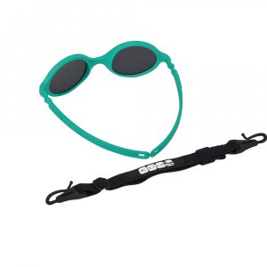 Lunettes de soleil bébé 0-1 an diabola 2.0 vert paon Ki et la