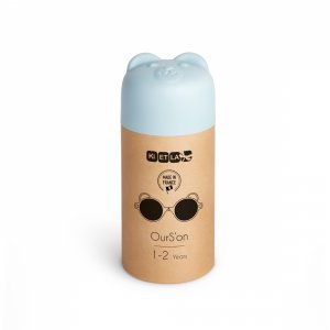 Lunettes de soleil enfant 2-4 ans ourson bleu ciel Ki et la