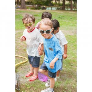 Lunettes de soleil 1-2 ans fleur vert olive Ki et la