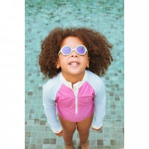 Lunettes de soleil 1-2 ans fleur thé vert Ki et la