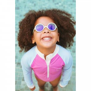 Lunettes de soleil 0-1 an fleur thé vert Ki et la