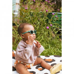 Lunettes de soleil bébé 0-1 an wazz bleu lagon Ki et la