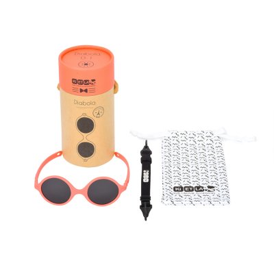 Lunettes de soleil bébé 0-1 an diabola 2.0 pamplemousse