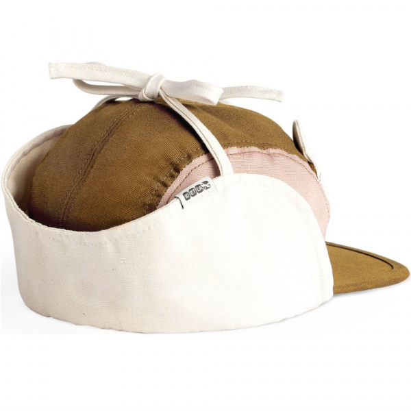 Casquette anti-uv ourson - rose et brun 0/2 ans Ki et la