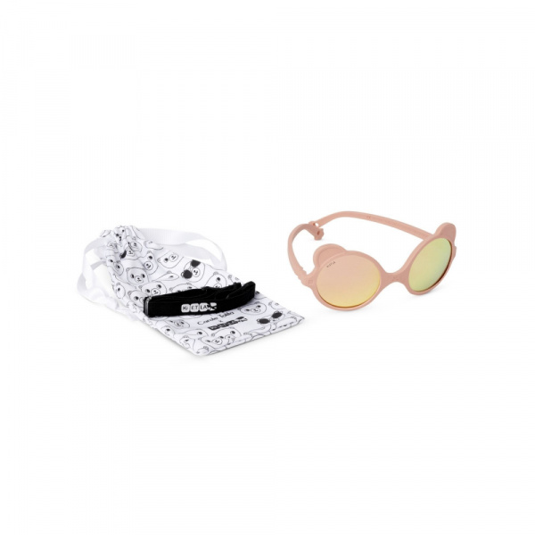 Lunettes de soleil bébé 1-2 ans ourson rose pêche Ki et la