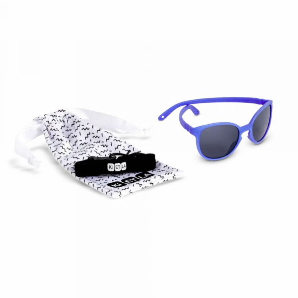 Lunettes de soleil bébé 1-2 ans wazz bleu intense Ki et la