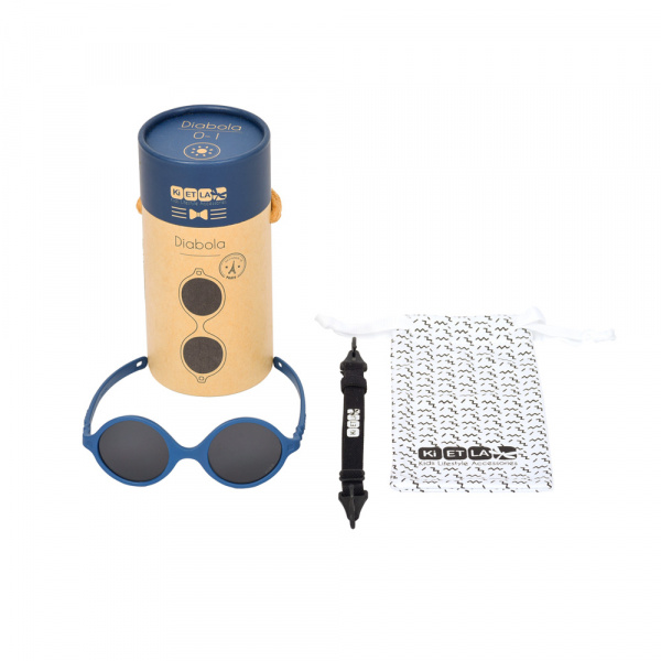 Lunettes de soleil bébé 0-1 an diabola 2.0 bleu denim Ki et la