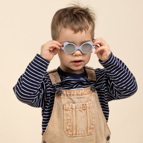 Lunettes de soleil enfant 2-4 ans ourson bleu clair Ki et la