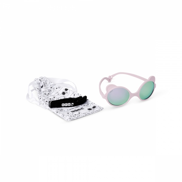 Lunettes de soleil bébé 0-1 ans ourson rose pâle Ki et la