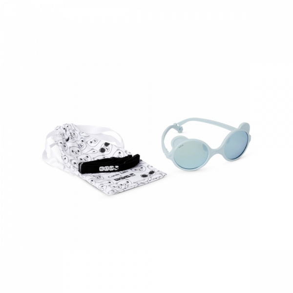 Lunettes de soleil bébé 0-1 an ourson bleu ciel Ki et la