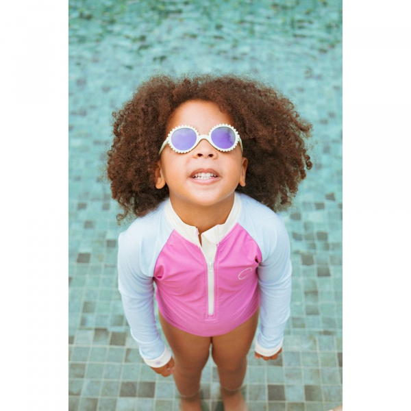 Lunettes de soleil 0-1 an fleur thé vert Ki et la