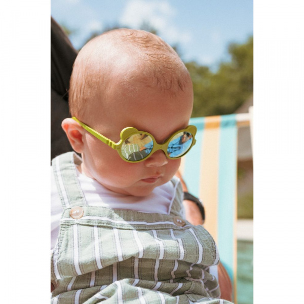 Lunettes de soleil bébé 0-1 ans ourson rose pâle Ki et la