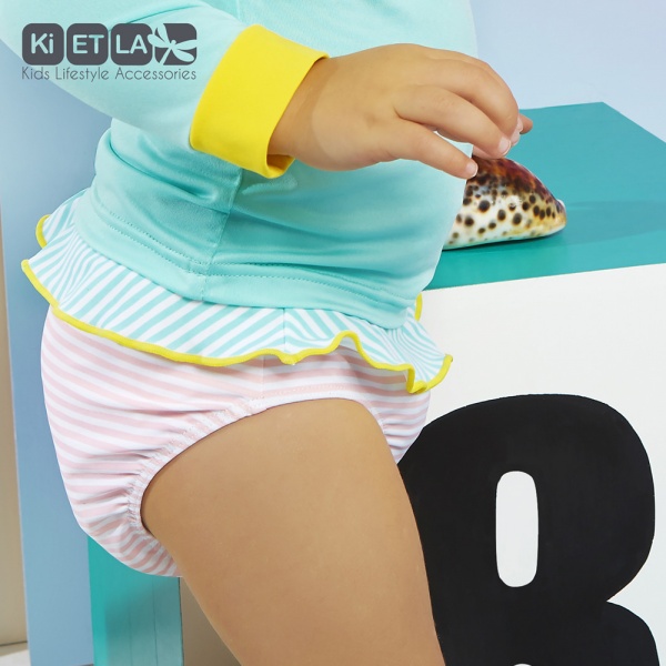 Culotte anti-uv annette 6 mois bande rose Ki et la