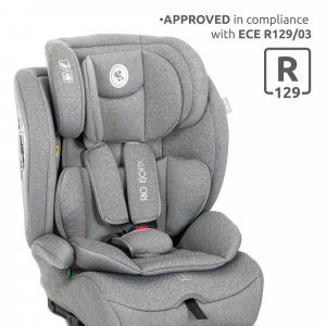 Siège auto rio 76-150 cm isofix gris Lorelli