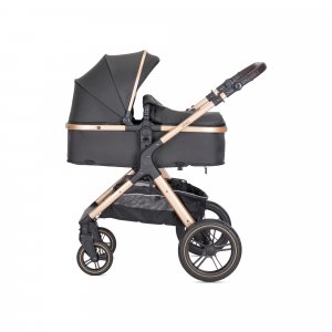 Poussette duo viola noir nacelle + adaptateur siège-auto Lorelli