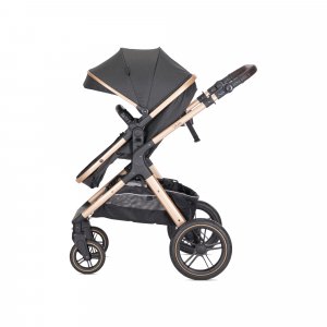 Poussette duo viola noir nacelle + adaptateur siège-auto Lorelli