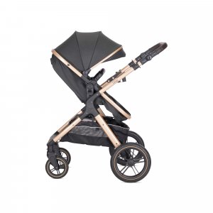 Poussette duo viola noir nacelle + adaptateur siège-auto Lorelli