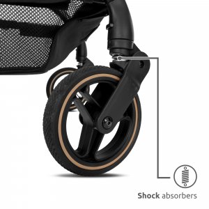 Poussette compacte makaya rotative 360° noir Lorelli