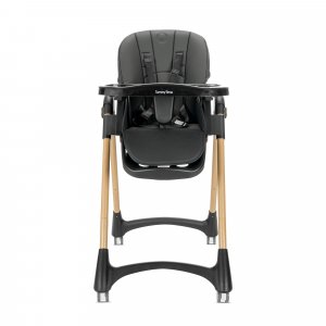 Chaise haute tummy noir Lorelli