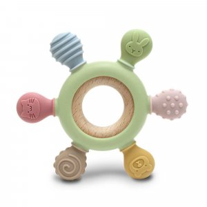 Anneau de dentition gouvernail vert Lorelli