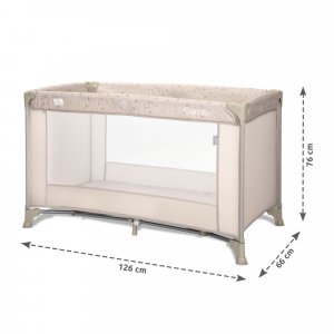 Lit parapluie carina beige Lorelli