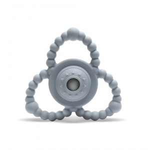 Hochet de dentition gris Lorelli