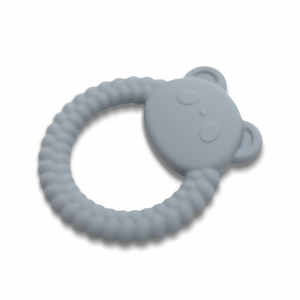 Hochet de dentition panda gris Lorelli