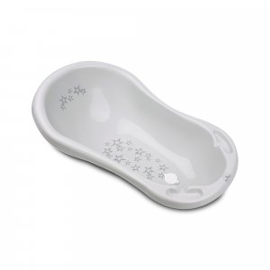 Baignoire little stars antidérapante gris Lorelli