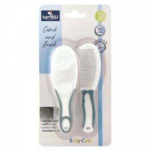 Brosse et peigne bleu Lorelli