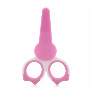 Ciseaux bébé avec capuchon rose Lorelli